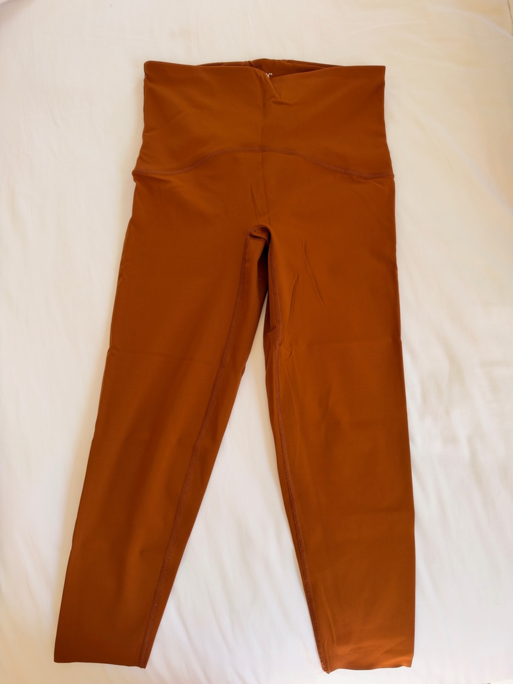 SPANX High-Waist Leggings in Rust Brown
